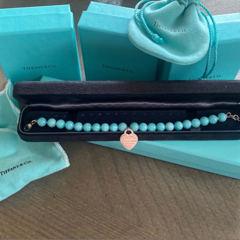 Tiffany & Co Amazonite bead bracelet